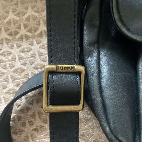 Giudi Italian Leather Brown Crossbody Shoulder Bag, leather  bag, vintage bag - Picture 9 of 14